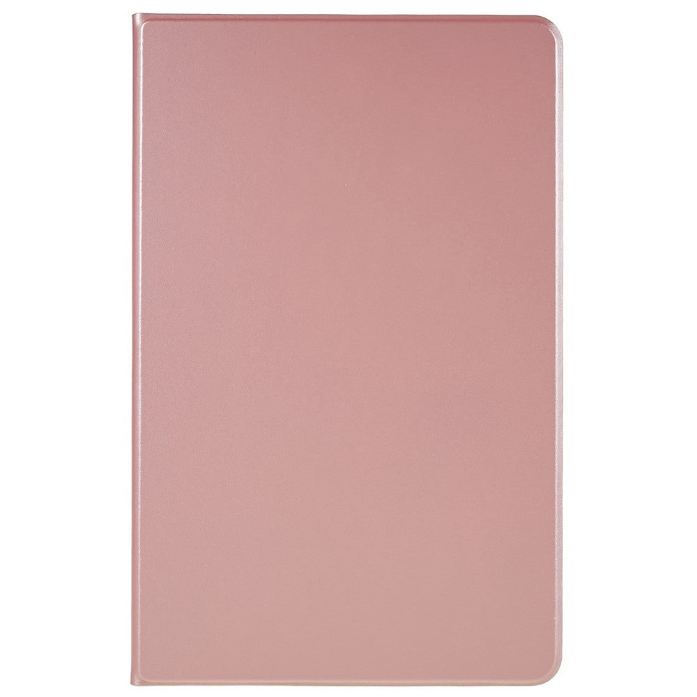 PU Leather Drop-Proof Case for Lenovo Tab M10 Plus (3rd Gen) / Xiaoxin Pad 2022 10.6 inch Tablet Stand Cover - Rose Gold