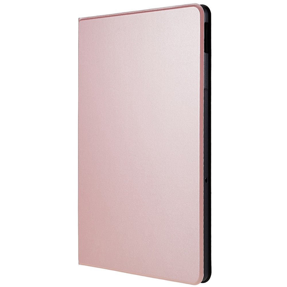 PU Leather Drop-Proof Case for Lenovo Tab M10 Plus (3rd Gen) / Xiaoxin Pad 2022 10.6 inch Tablet Stand Cover - Rose Gold