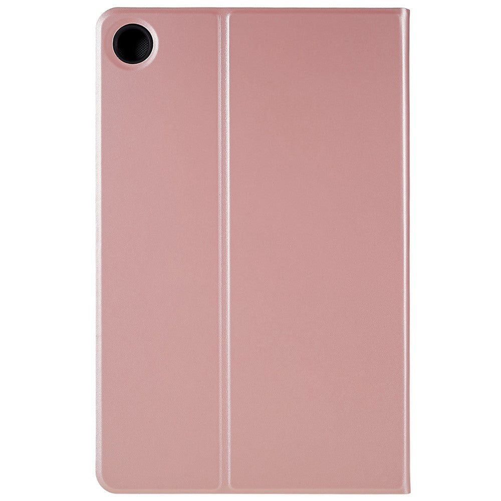 PU Leather Drop-Proof Case for Lenovo Tab M10 Plus (3rd Gen) / Xiaoxin Pad 2022 10.6 inch Tablet Stand Cover - Rose Gold
