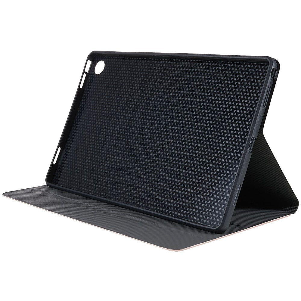 PU Leather Drop-Proof Case for Lenovo Tab M10 Plus (3rd Gen) / Xiaoxin Pad 2022 10.6 inch Tablet Stand Cover - Rose Gold