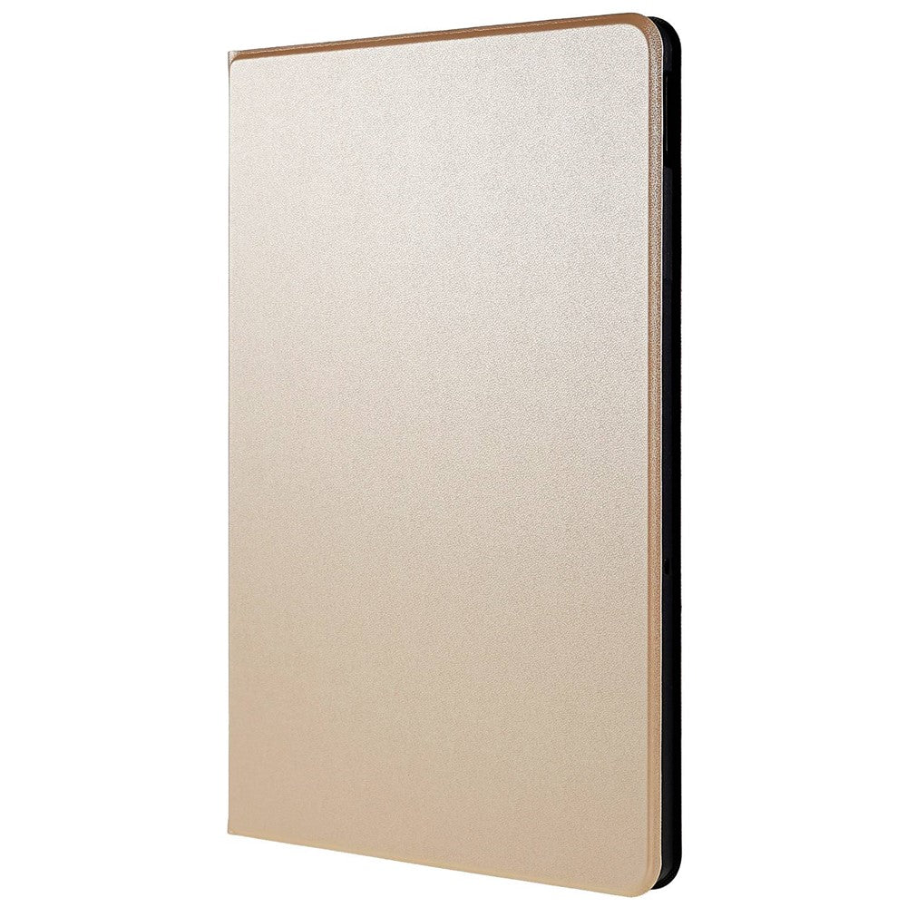 PU Leather Drop-Proof Case for Lenovo Tab M10 Plus (3rd Gen) / Xiaoxin Pad 2022 10.6 inch Tablet Stand Cover - Gold