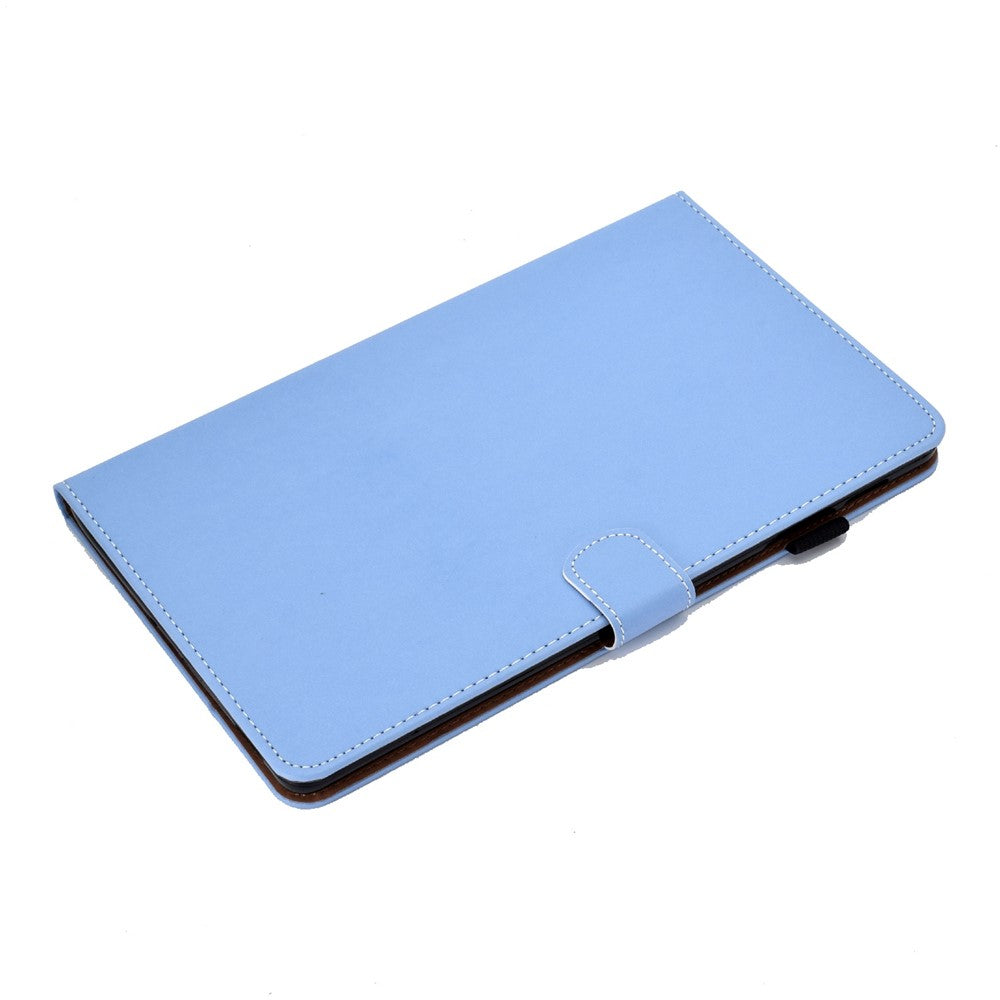 For Lenovo Tab M10 (Gen 3) TB-328F Fold Stand Magnetic Flip Case PU Leather Auto Sleep/Wake Cover with Card Slots and Pencil Holder - Blue