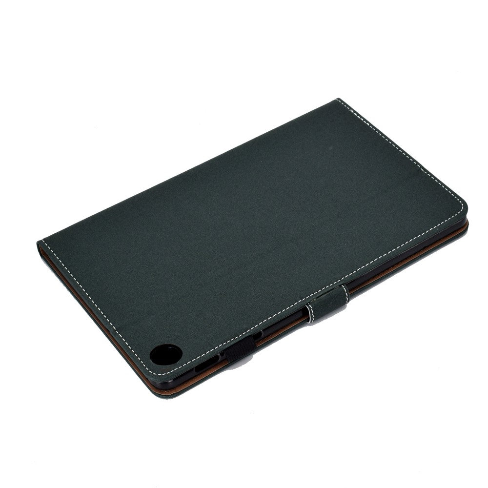 For Lenovo Tab M10 (Gen 3) TB-328F Fold Stand Magnetic Flip Case PU Leather Auto Sleep/Wake Cover with Card Slots and Pencil Holder - Green