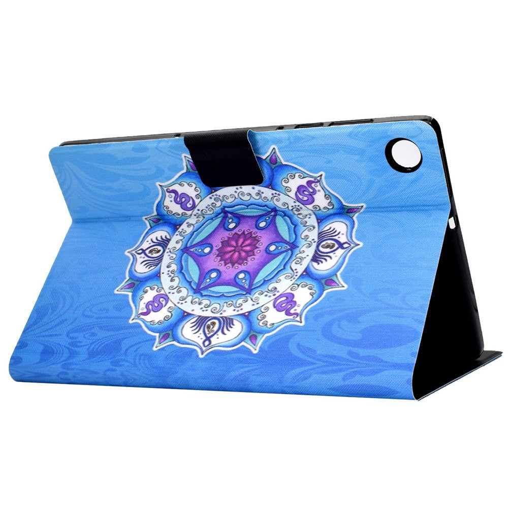 For Lenovo Tab M10 (Gen 3) TB-328FU / TB-328XU B2 Pattern Printing Stand Protective Case Auto Sleep / Wake Function PU Leather Smart Cover with Card Slots - Mandala