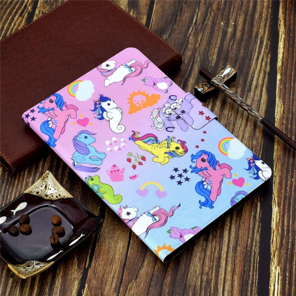 For Lenovo Tab M10 (Gen 3) TB-328FU / TB-328XU B2 Pattern Printing Stand Protective Case Auto Sleep / Wake Function PU Leather Smart Cover with Card Slots - Hippocampus