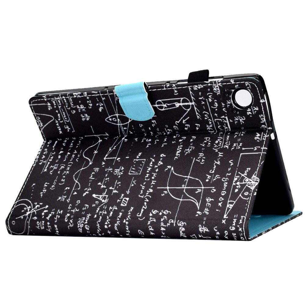 For Lenovo Tab M10 (Gen 3) TB-328FU / TB-328XU A2 Pattern Printing PU Leather Case Adjustable Stand Protection Smart Cover with Card Slots and Pencil Holder - Equation