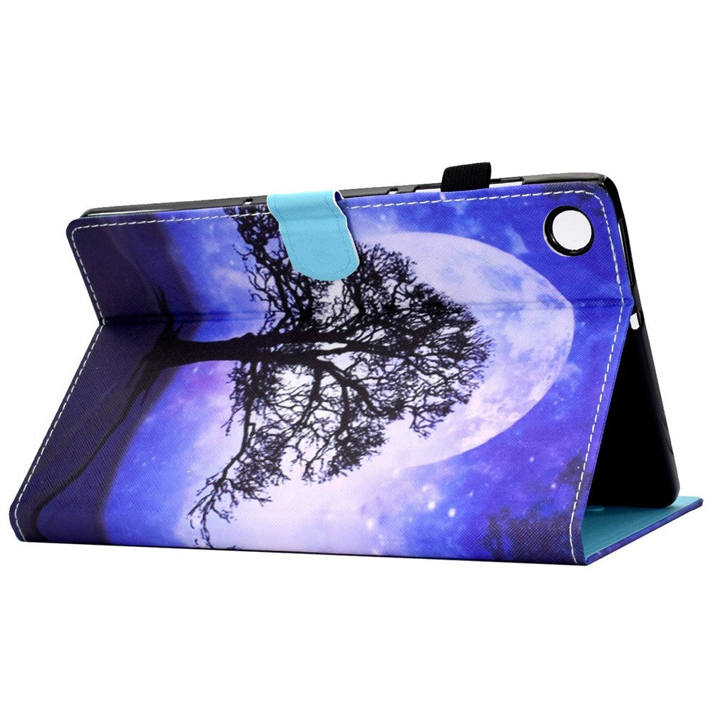For Lenovo Tab M10 (Gen 3) TB-328FU / TB-328XU A2 Pattern Printing PU Leather Case Adjustable Stand Protection Smart Cover with Card Slots and Pencil Holder - Life Tree