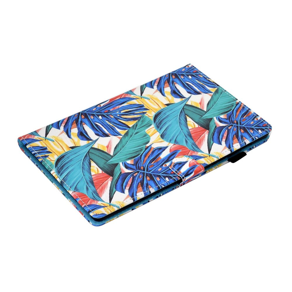 For Lenovo Tab M10 (Gen 3) TB-328FU / TB-328XU A2 Pattern Printing PU Leather Case Adjustable Stand Protection Smart Cover with Card Slots and Pencil Holder - Leaves