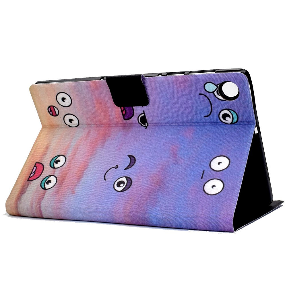 Protective Case for Lenovo Tab M10 Plus (3rd Gen) / Xiaoxin Pad 2022 10.6 inch Pattern Printing Tablet Leather Cover with Card Slots Stand - Emotion