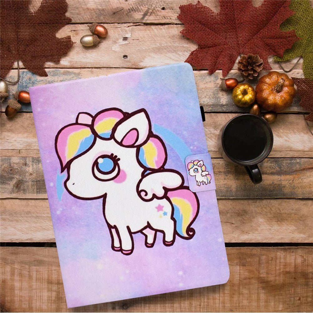 Protective Case for Lenovo Tab M10 Plus (3rd Gen) / Xiaoxin Pad 2022 10.6 inch Pattern Printing Tablet Leather Cover with Card Slots Stand - Horse