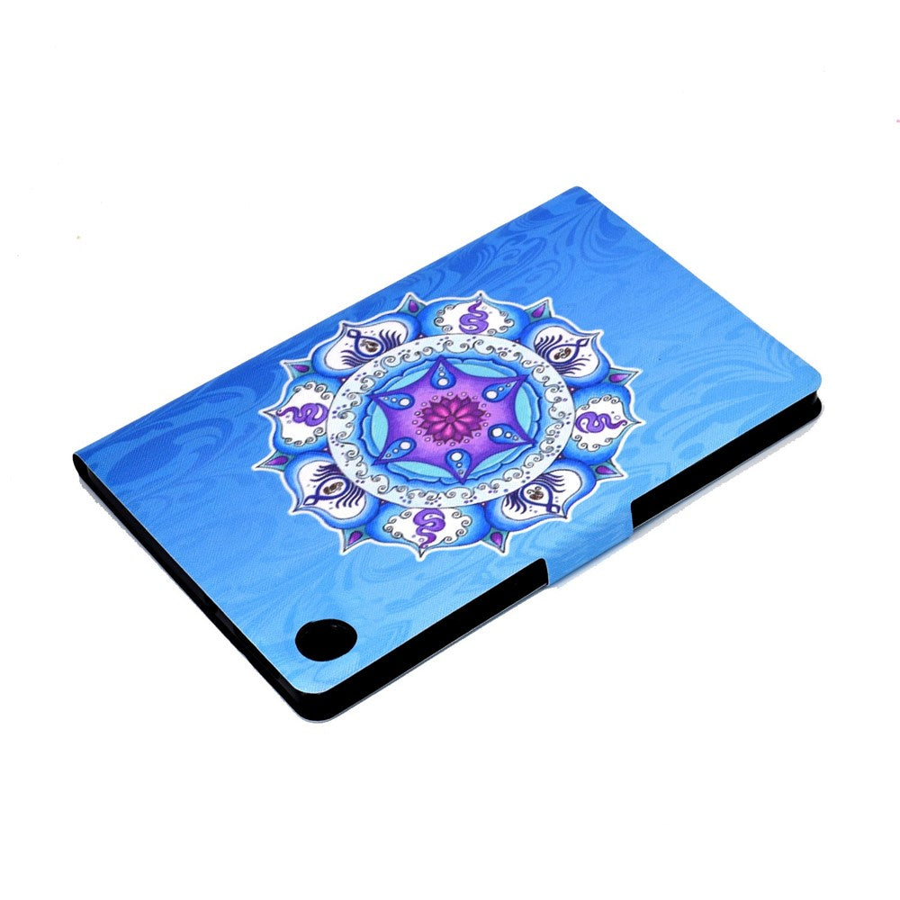 For Lenovo Tab M10 Plus (3rd Gen) / Xiaoxin Pad 2022 10.6 inch PU Leather Case Pattern Printing Card Holder Stand Cover - Mandala