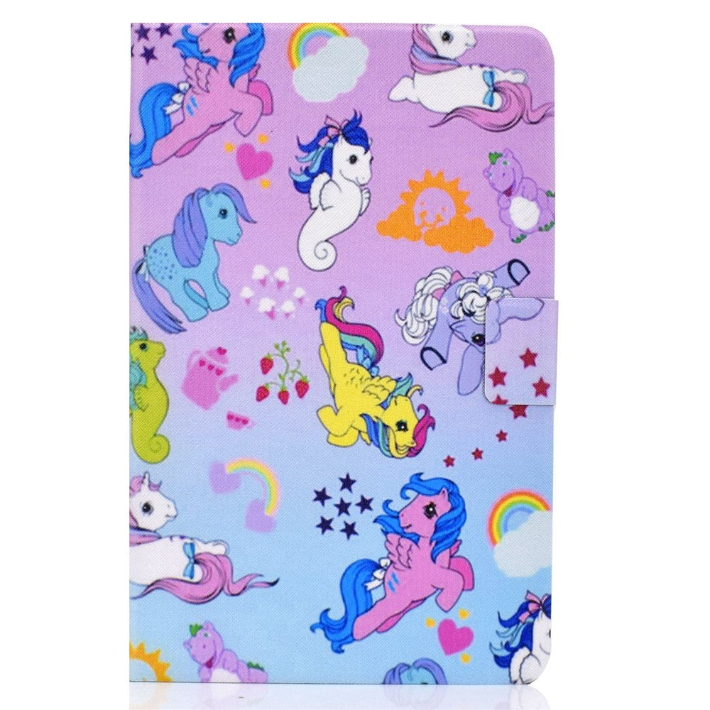 For Lenovo Tab M10 Plus (3rd Gen) / Xiaoxin Pad 2022 10.6 inch PU Leather Case Pattern Printing Card Holder Stand Cover - Hippocampus