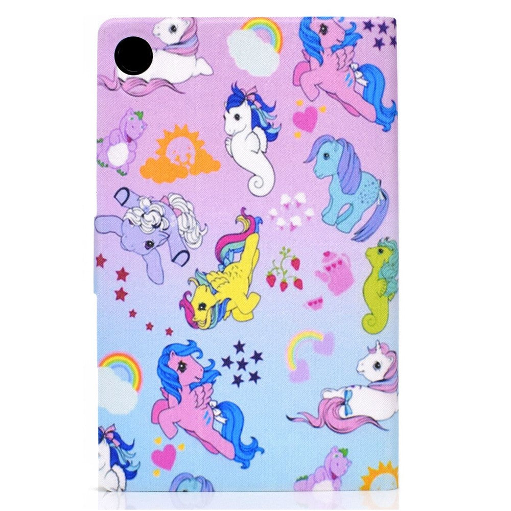 For Lenovo Tab M10 Plus (3rd Gen) / Xiaoxin Pad 2022 10.6 inch PU Leather Case Pattern Printing Card Holder Stand Cover - Hippocampus