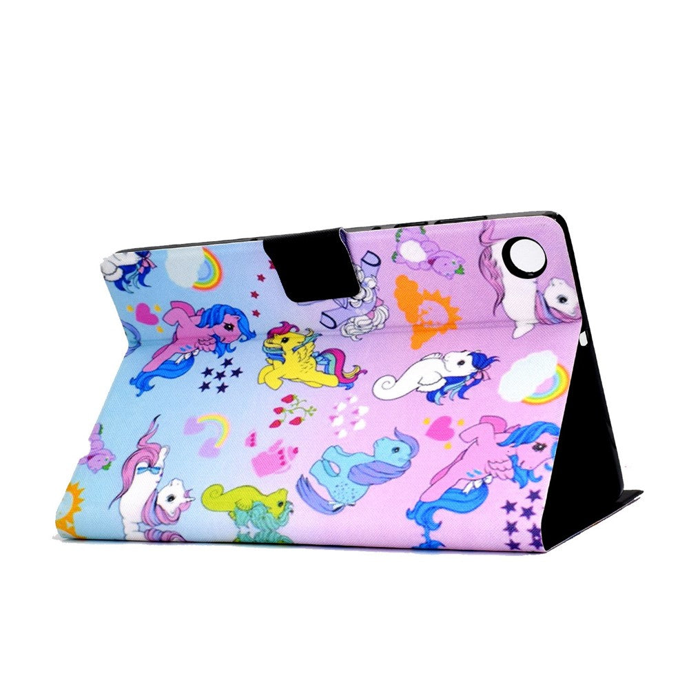 For Lenovo Tab M10 Plus (3rd Gen) / Xiaoxin Pad 2022 10.6 inch PU Leather Case Pattern Printing Card Holder Stand Cover - Hippocampus