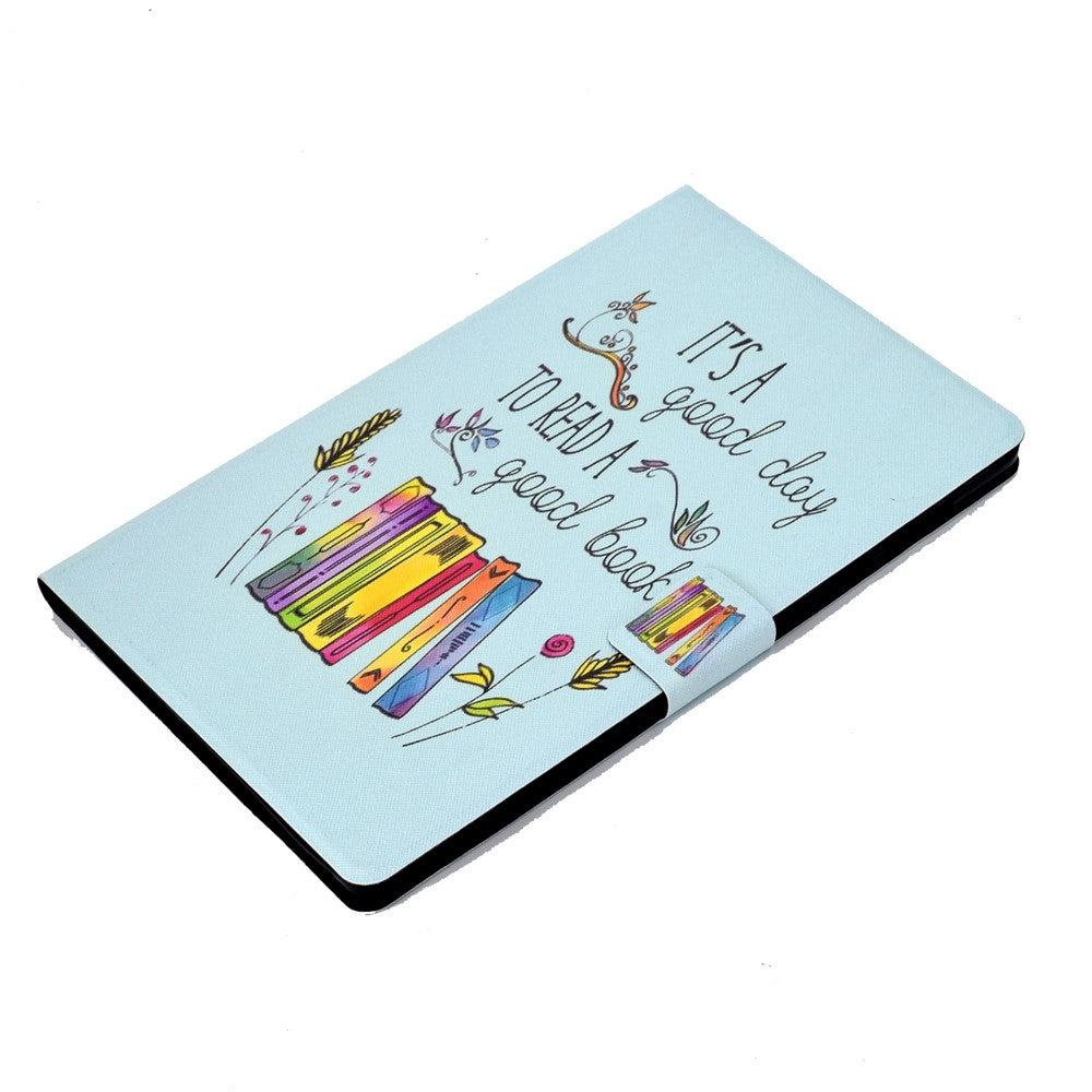 For Lenovo Tab M10 Plus (3rd Gen) / Xiaoxin Pad 2022 10.6 inch PU Leather Case Pattern Printing Card Holder Stand Cover - Colorful Books