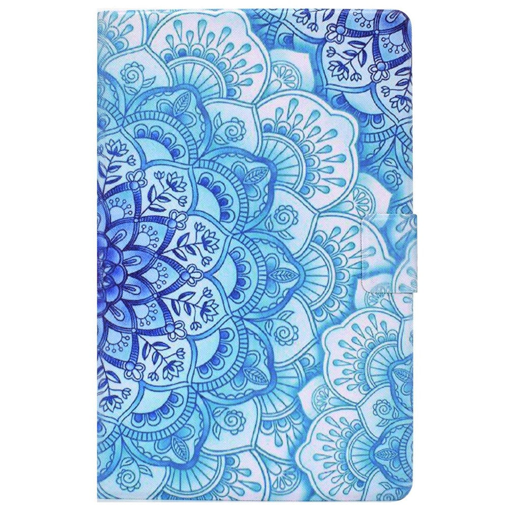 PU Leather Tablet Case for Lenovo Tab M10 (Gen 3) TB-328FU / TB-328XU, Pattern Printing Card Holder Shockproof Cover with Adjustable Stand - Mandala Flower
