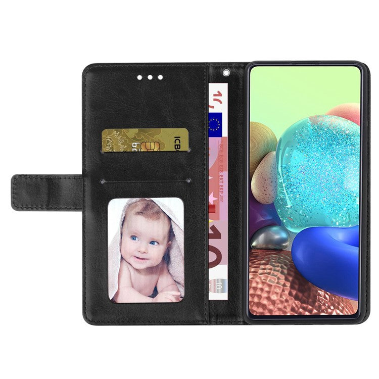 For Motorola Edge 30 Neo 5G PU Leather Phone Case Imprinted Y-Shaped Lines Wallet Magnetic Clasp Stand Cover - Black