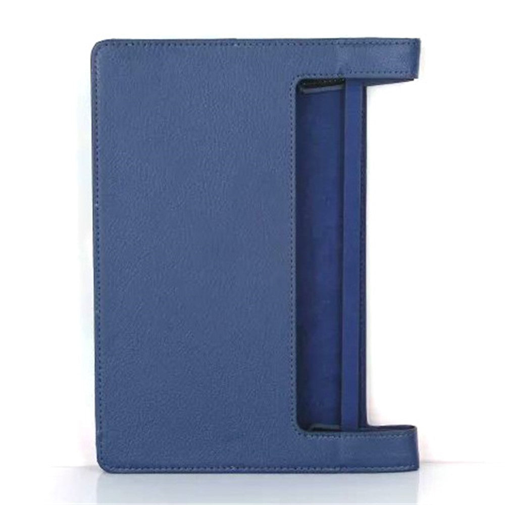 Lychee Texture Foilo Leather Cover Case for Lenovo Yoga Tab 3 10 (10.1-inch) - Blue