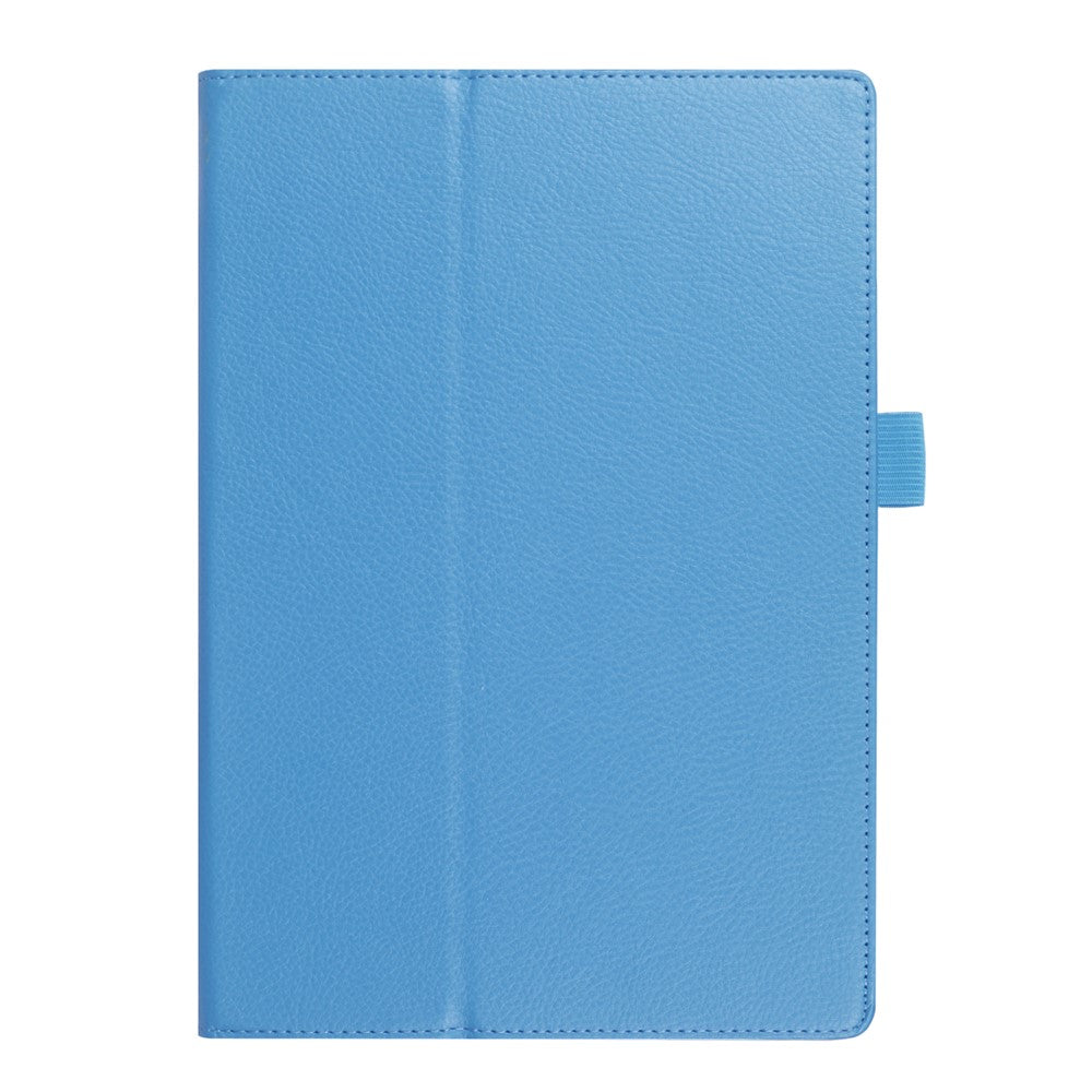 Litchi Skin Universal Leather Stand Folio Case for Lenovo Tab 4 10 Plus / Tab 4 10 - Baby Blue