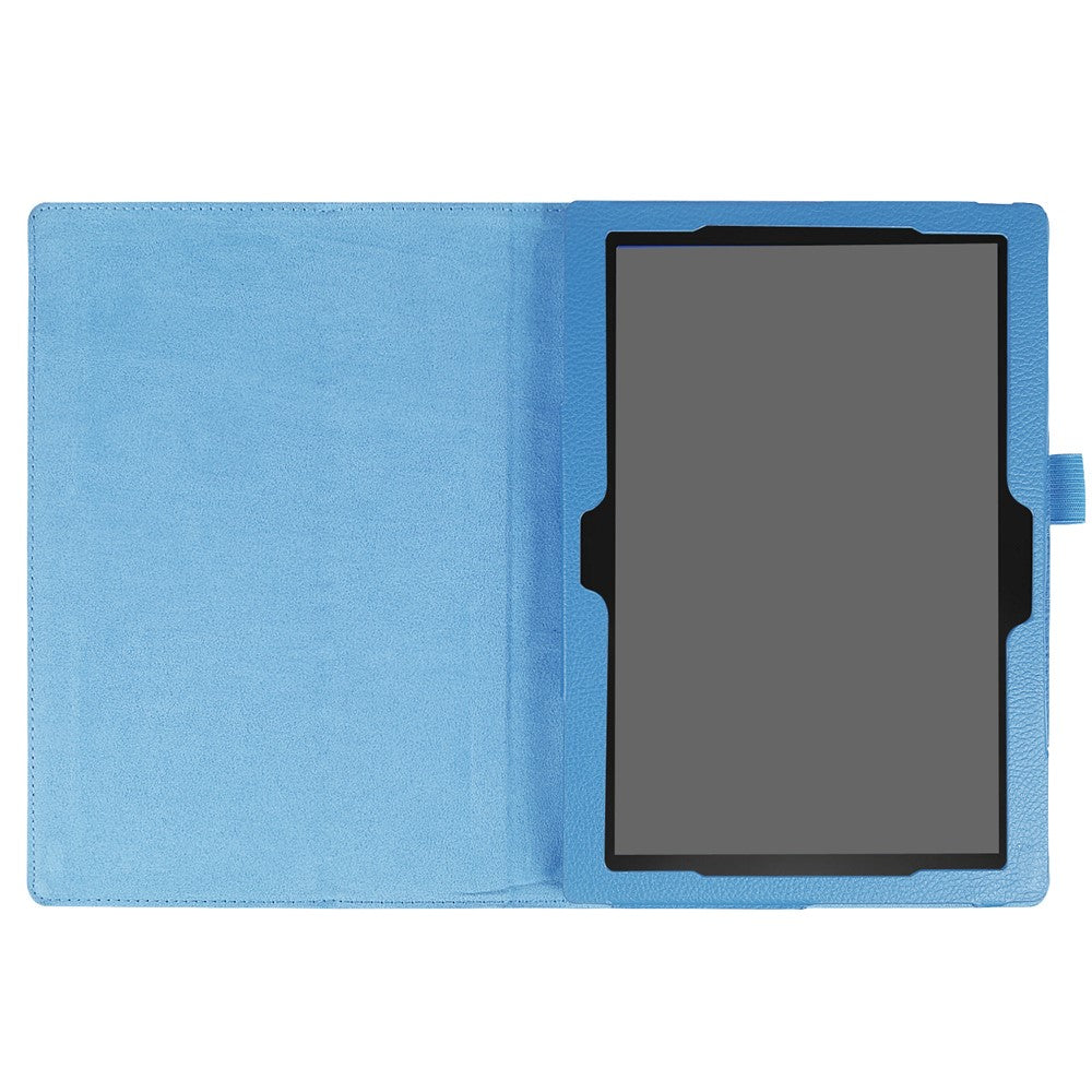 Litchi Skin Universal Leather Stand Folio Case for Lenovo Tab 4 10 Plus / Tab 4 10 - Baby Blue