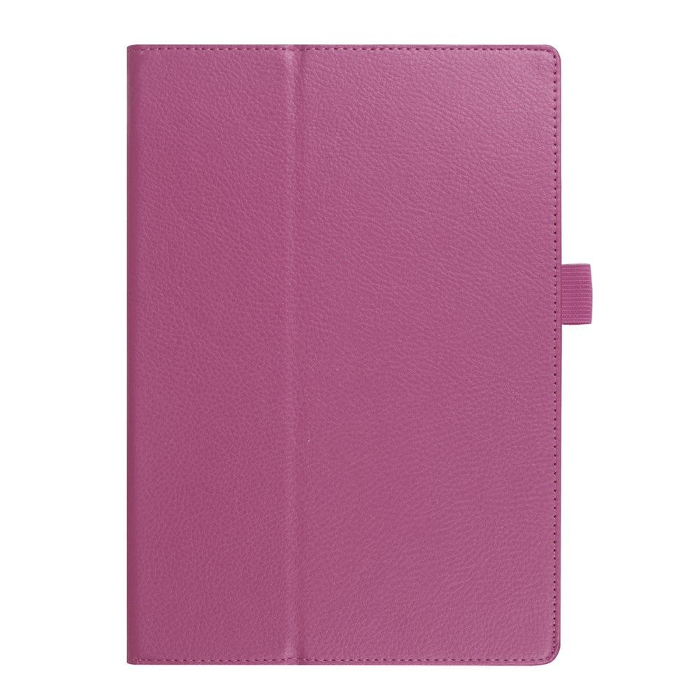 Litchi Grain Universal PU Leather Case with Stand for Lenovo Tab 4 10 Plus / Tab 4 10 - Purple