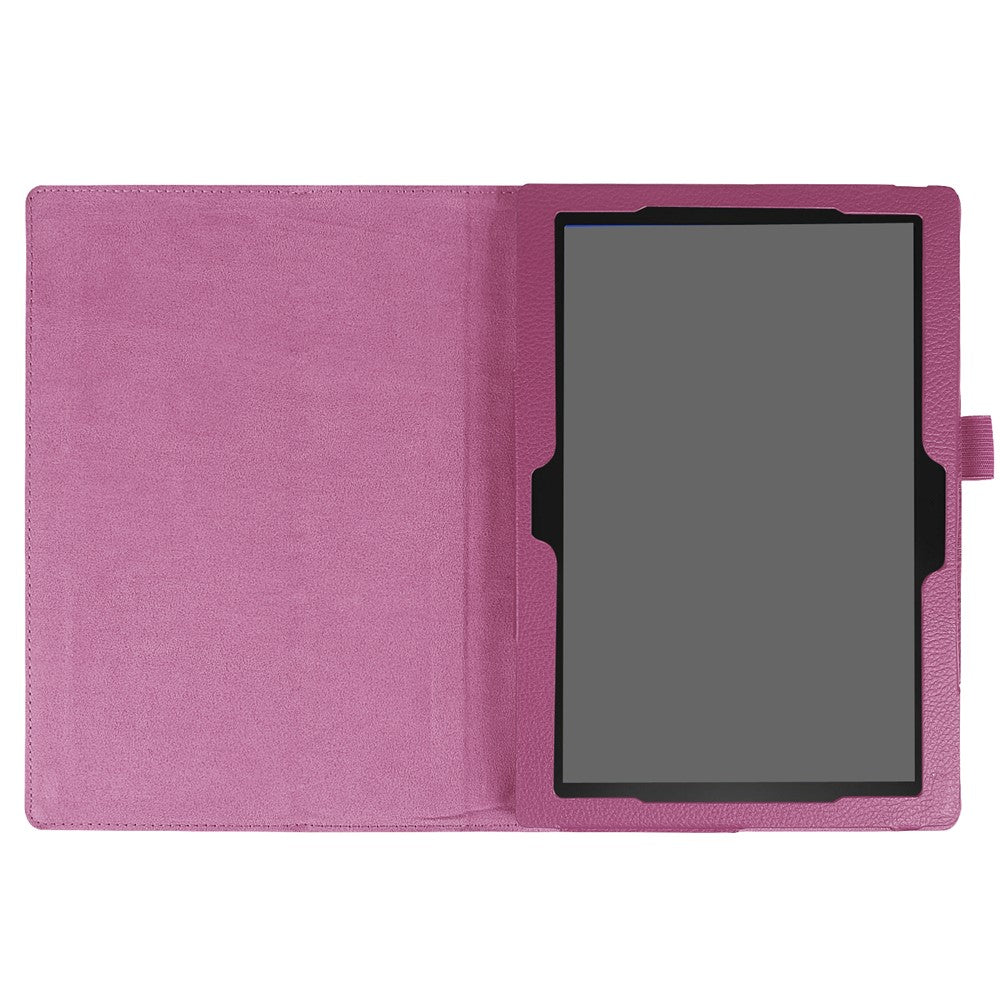 Litchi Grain Universal PU Leather Case with Stand for Lenovo Tab 4 10 Plus / Tab 4 10 - Purple