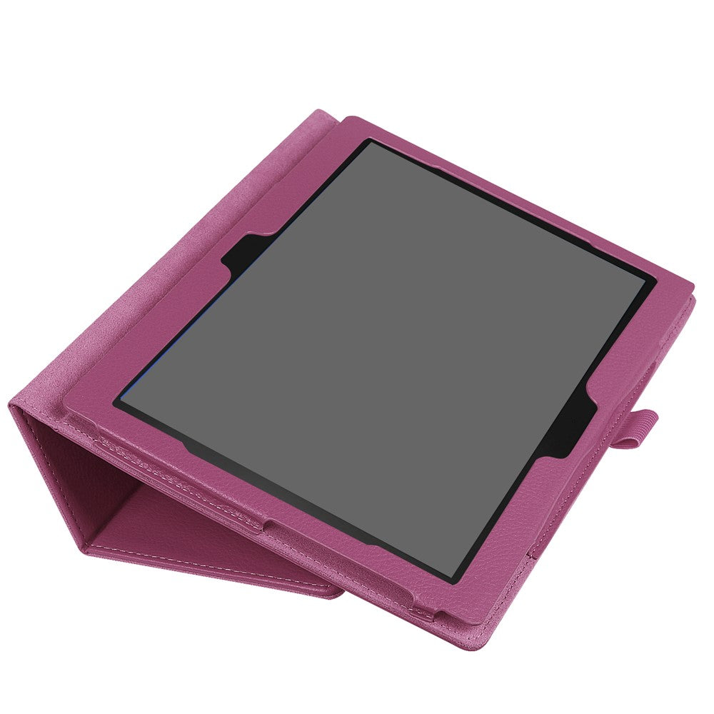 Litchi Grain Universal PU Leather Case with Stand for Lenovo Tab 4 10 Plus / Tab 4 10 - Purple