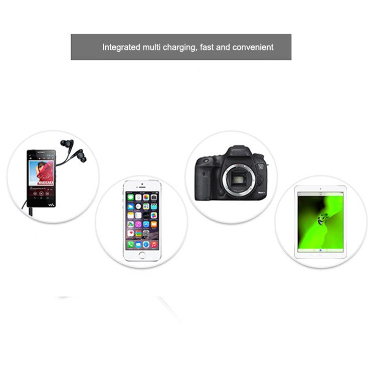 A9+ 8-Port USB+Type C 40W Quick Charge Adapter with LCD Display QC 3.0 Wall Charger - AU Plug