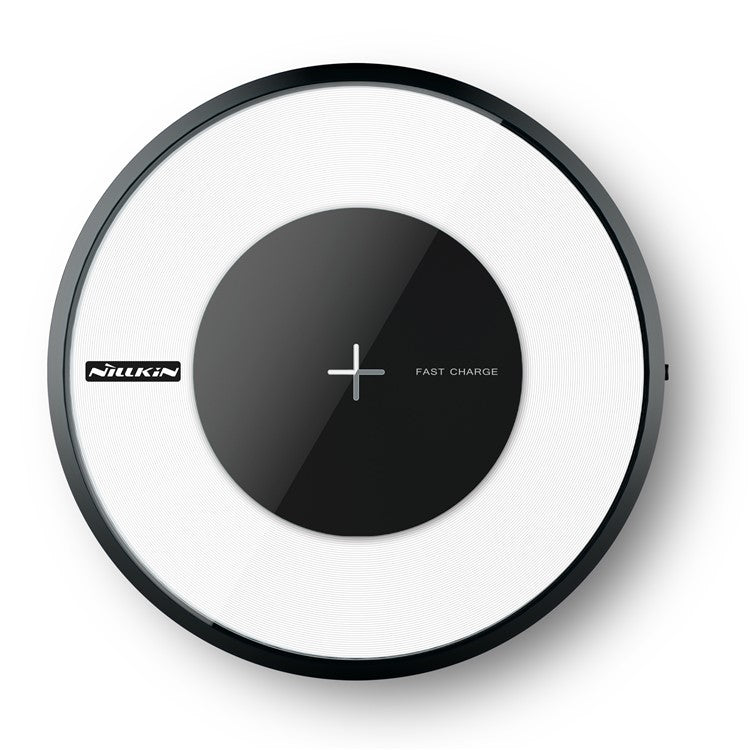 NILLKIN Magic Disk VI Wireless Charging Pad with Colorful LED Light for Samsung S8/S8 Plus, Note 8 Etc. (Not Support FOD Function) - Black