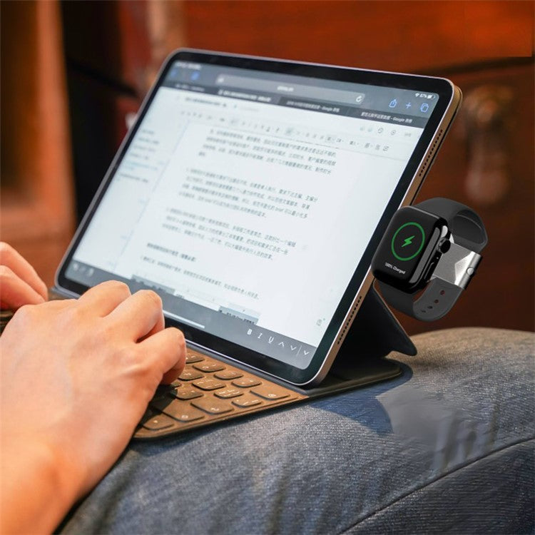 T304 USB Type-C Portable Magnetic Wireless Charger Charging Base Adapter for Apple Watch 1/2/3/4/5/6/SE