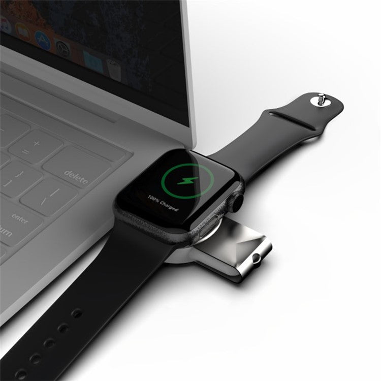 T304 USB Type-C Portable Magnetic Wireless Charger Charging Base Adapter for Apple Watch 1/2/3/4/5/6/SE