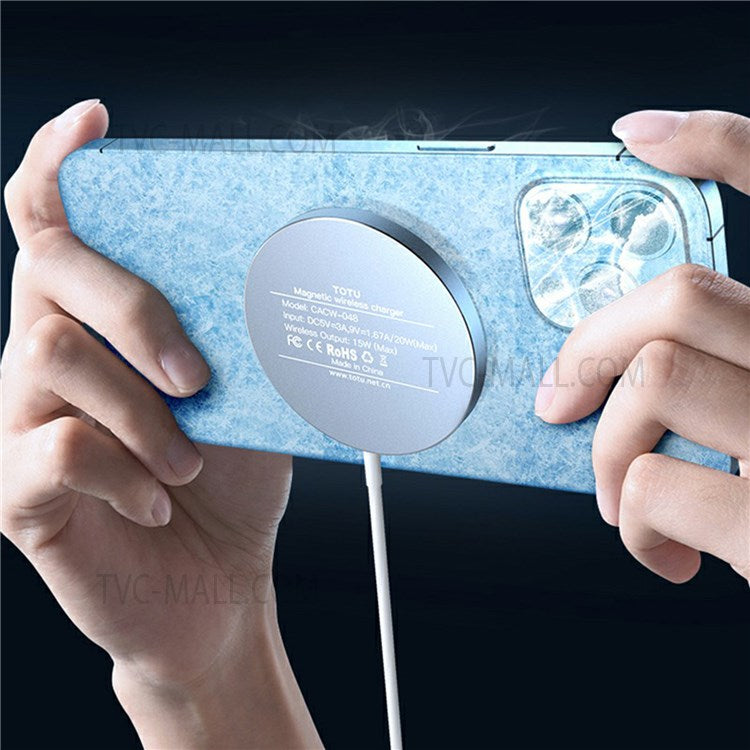 TOTU CACW-048 Glory Series 15W Magnetic Wireless Charging Type-C Fast Charger for iPhone 12 Pro Max