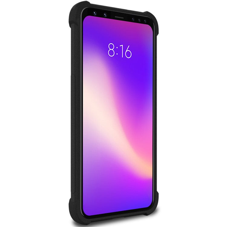 IMAK Anti-drop TPU Phone Case + Explosion-proof Screen Film for Google Pixel 4 - Matte Black