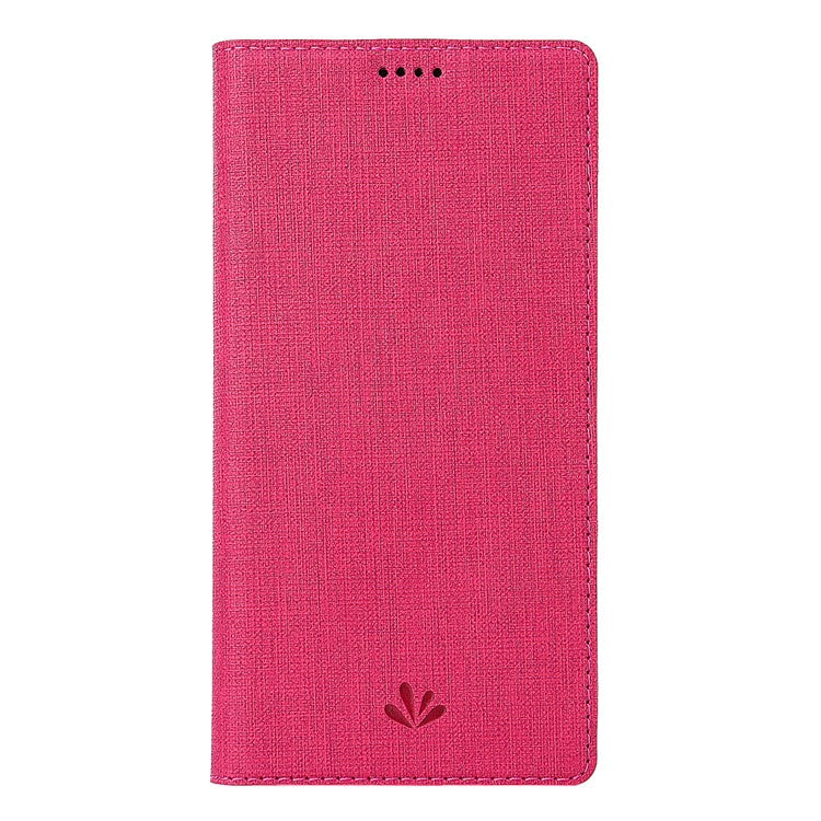 VILI DMX Cross Texture Stand Leather Card Holder Cell Phone Case for Google Pixel 4 - Rose