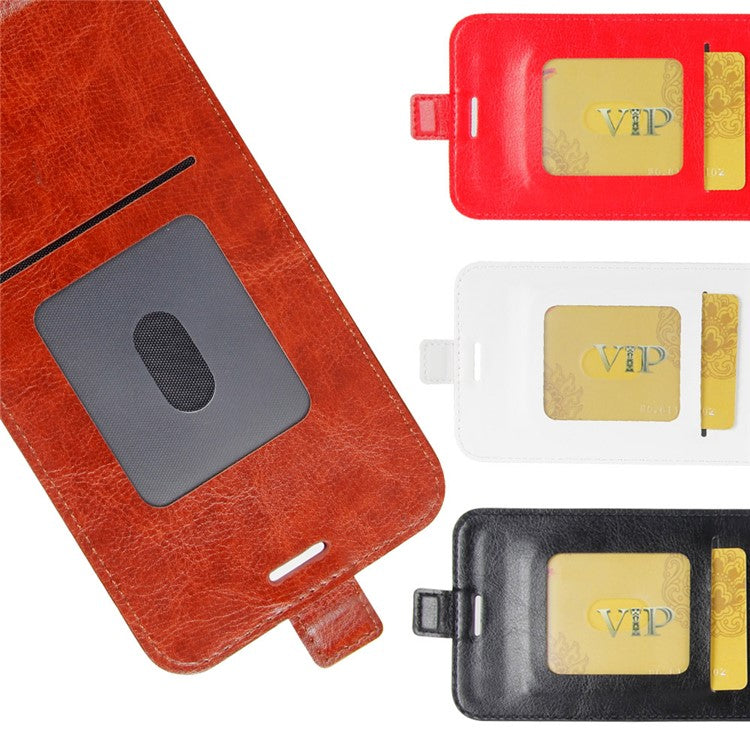 Crazy Horse Vertical Flip Leather Phone Case for Google Pixel 4a - Brown