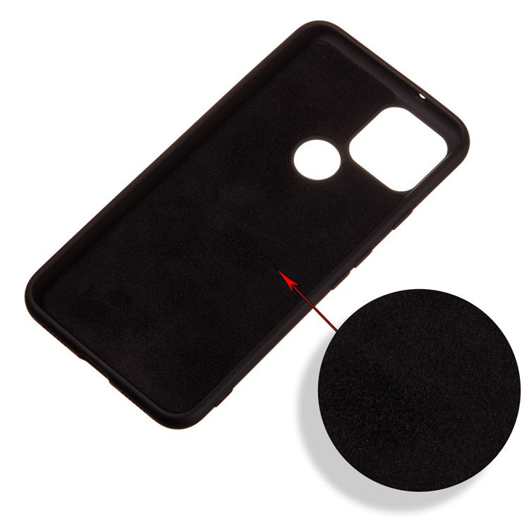 For Google Pixel 4a 5G/Pixel 5XL Shockproof Anti-scratch Anti-dust Liquid Silicone Phone Cover Phone Case - Black