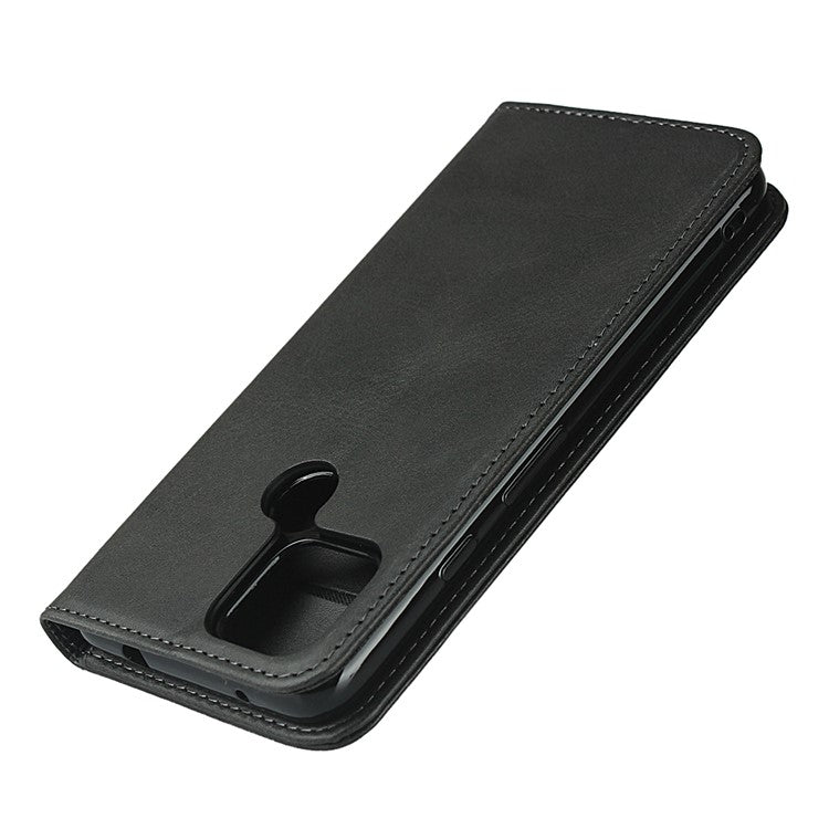 Auto-absorbed Wallet Leather Stand Cover Case for Google Pixel 4a 5G - Black