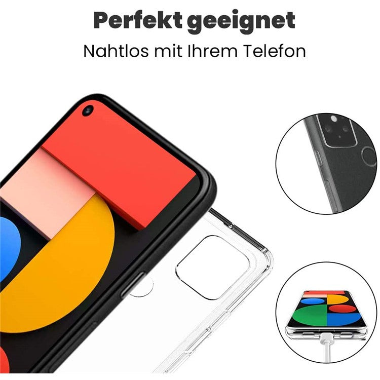 Non-slip Anti-fingerprint Ultra Clear Soft TPU Phone Casing for Google Pixel 5