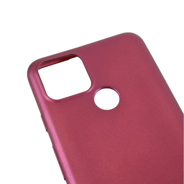 Guardian Series Matte TPU Phone Case for Google Pixel 5 - Wine Red