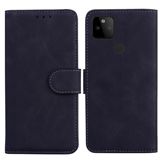 Flip Leather Phone Full Protection Case with Wallet Stand for Google Pixel 5a 5G - Black