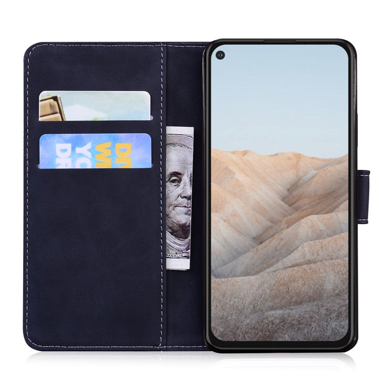 Flip Leather Phone Full Protection Case with Wallet Stand for Google Pixel 5a 5G - Black