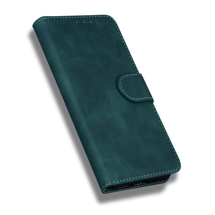Flip Leather Phone Full Protection Case with Wallet Stand for Google Pixel 5a 5G - Green