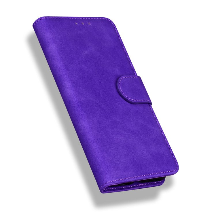 Flip Leather Phone Full Protection Case with Wallet Stand for Google Pixel 5a 5G - Purple