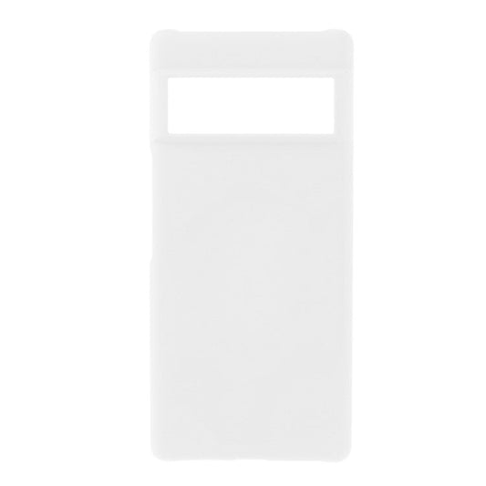 Rubberized Hard Plastic Protective Phone Case Cover for Google Pixel 6 Pro - White