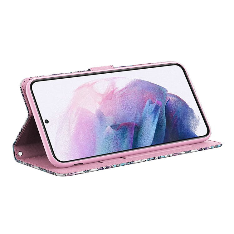 3D Creative Pattern Design PU Leather Wallet Shockproof Stand Flip Magnetic Case with Strap for Google Pixel 6 Pro - Wish Tree