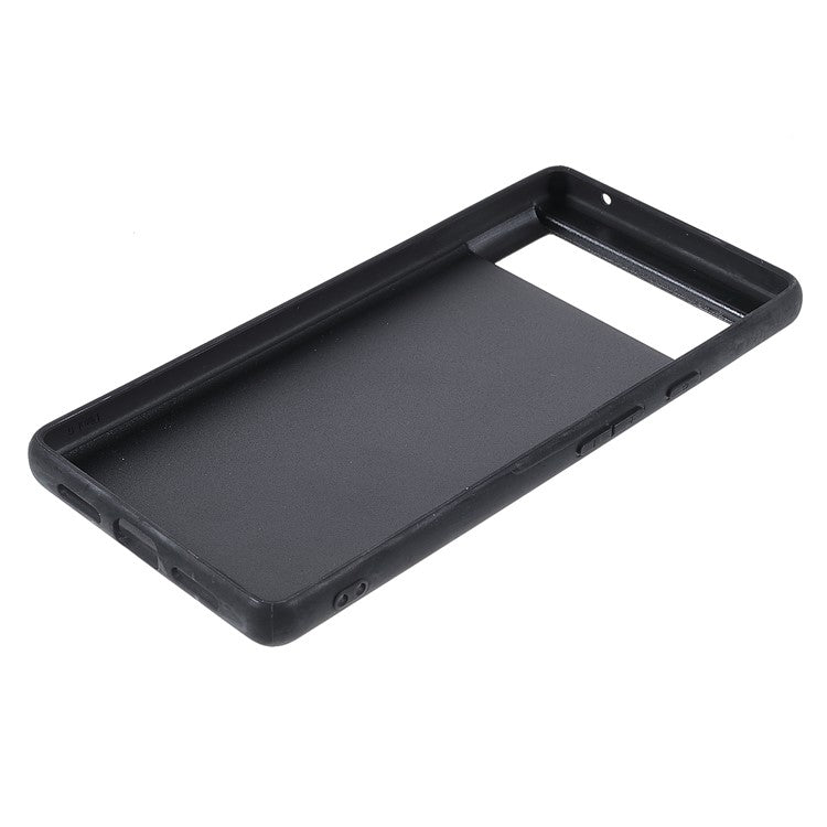 X-LEVEL Vintage Style Scratch-resistant PU Leather Coated TPU Durable Protective Cover for Google Pixel 6 - Black