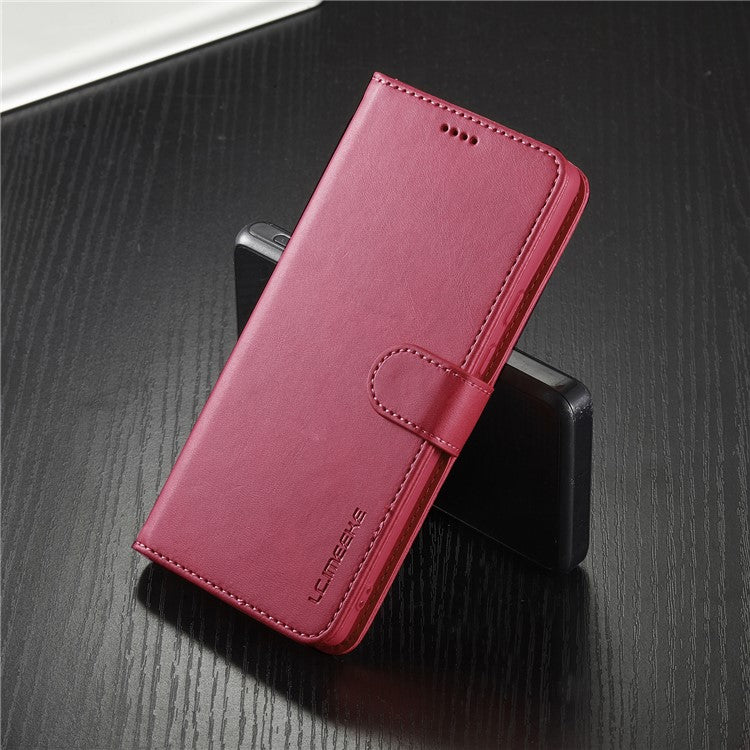 LC.IMEEKE PU Leather Wallet Stand Flip Shockproof Protective Cover for Google Pixel 6 - Rose