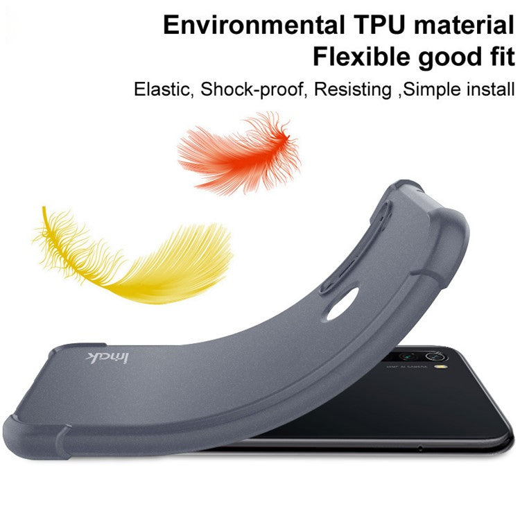 IMAK Four Corner Airbags Impact Protection Matte TPU Protective Phone Case with Screen Protector for Google Pixel 6 Pro - Matte Black