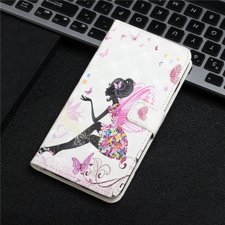 Pattern Printing Light Spot Decor Full Protection Leather Case Phone Cover with Stand Wallet for Google Pixel 6 - Elf