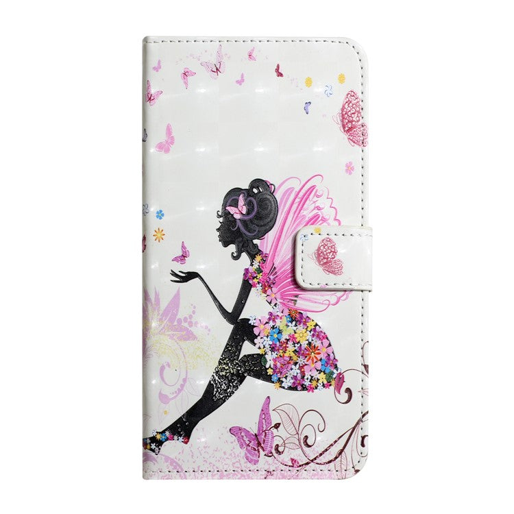 Pattern Printing Light Spot Decor Foldable Stand PU Leather Phone Case Cover with Wallet for Google Pixel 6 Pro - Elf